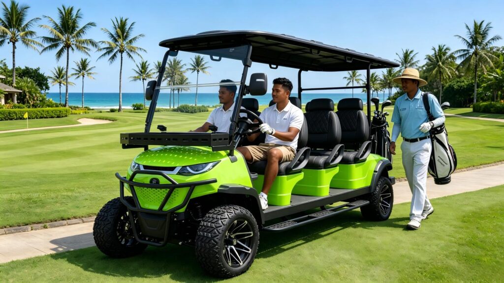 Golf cart untuk operasional lapangan golf di Indonesia
