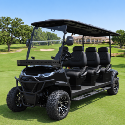 Suncart® MXV ENVOY 6 Trail – Kereta Golf Listrik 6 Penumpang dengan Suspensi Tinggi yang Ditinggikan  | Kendaraan Penumpang  | Kendaraan Resor  | Kendaraan Antar-Jemput  | Ban Off-Road