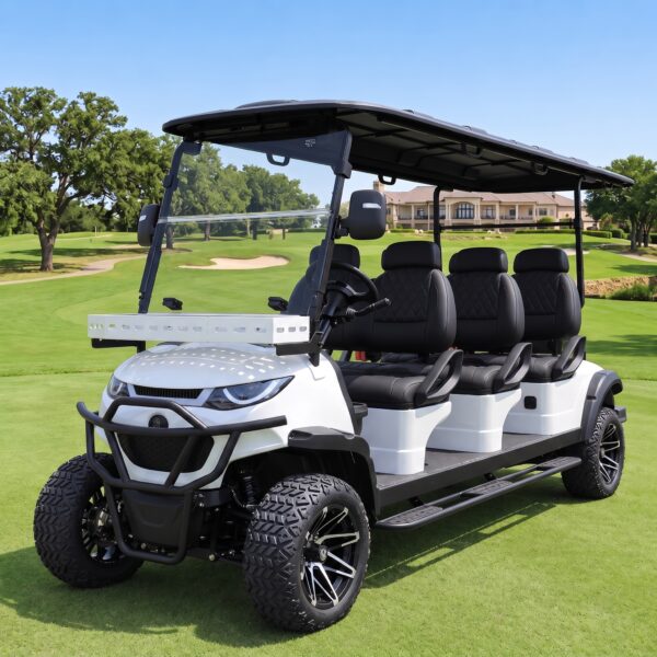 MXV 6座 Suncart® MXV ENVOY 6 Trail – Kereta Golf Listrik 6 Penumpang dengan Suspensi Tinggi yang Ditinggikan | Kendaraan Penumpang | Kendaraan Resor | Kendaraan Antar-Jemput | Ban Off-Road