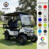 customizable_colors (2) Suncart® MXV CRUISER 4 Trail – Kereta Golf Listrik 4 Penumpang dengan Suspensi Tinggi dan Bodi Terangkat | Kereta Penumpang | Kereta Resor | Kereta Keluarga | (2+2) | Ban Off-Road